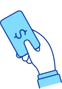 hand with phone